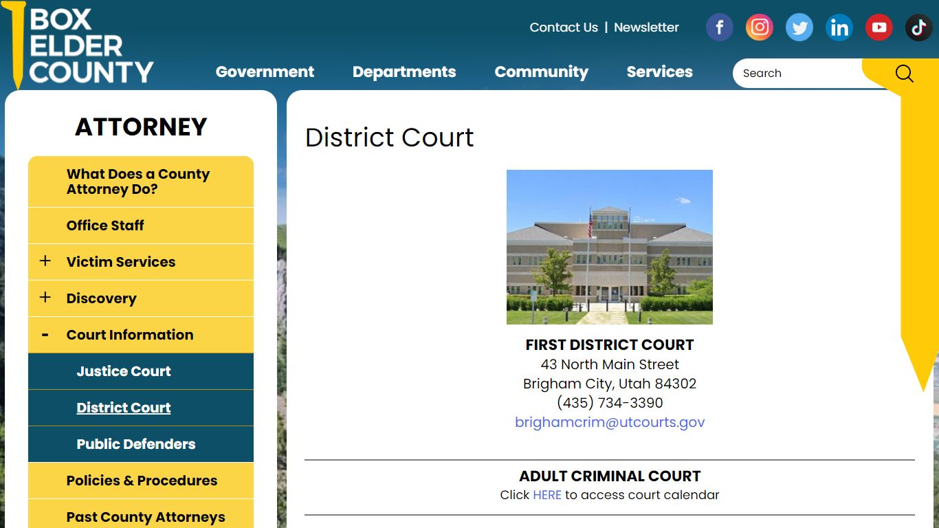 District Court | Box Elder County Utah